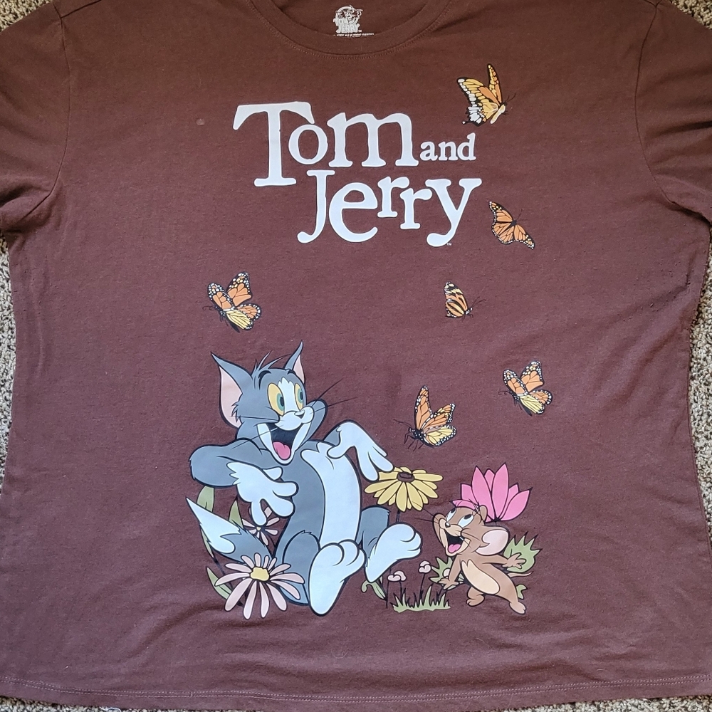 Tom & Jerry T-Shirt Tee 3X (Juniors 21)